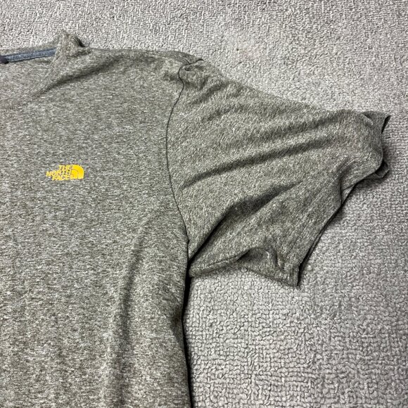 The North Face Shirt Mens Large Short Sleeve T-Shirt Dark Green Brown Trail - Picture 4 of 9